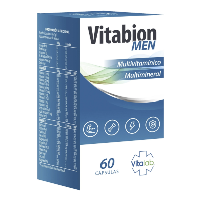 Imagen de VITABION MEN 60 CAPSULAS [VITALAB] (MULTIVITAMINICO)