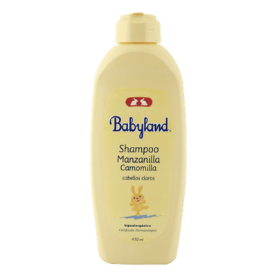 Imagen de Babyland camomilla manzanilla hipoalergenico shampoo niños x 410 ml