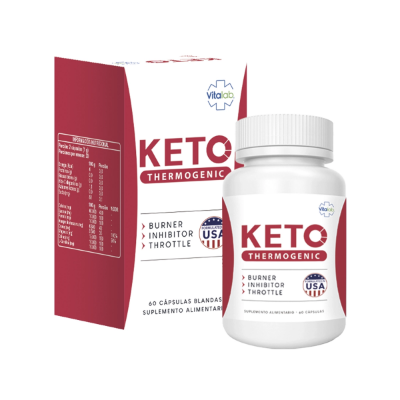 Imagen de KETO THERMOGENIC 60 CAPS.BDAS [VITALAB] (CAFEINA+GUARANA+POMELO+VIN.MANZANA+L-CARNITINA+MG+CR+COLIN)