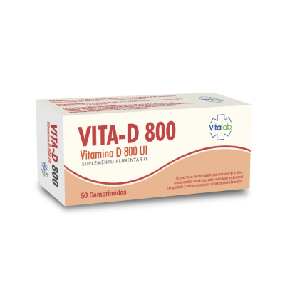 Imagen de VITA-D 800 U.I. 50 COMPRIMIDOS [VITALAB] (VITAMINA-D)