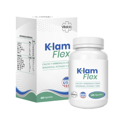 Imagen de K-LAM FLEX 60 CAPSULAS [VITALAB] (K+CA+MG+ZN+VITE+VITB1+VITB3)