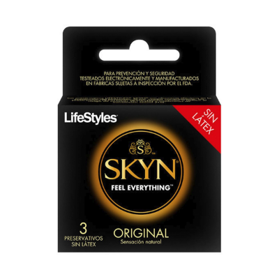 Imagen de LIFESTYLES SKYN ORIGINAL PRESERVATIVOS SENSACION NATURAL SIN LATEX X3