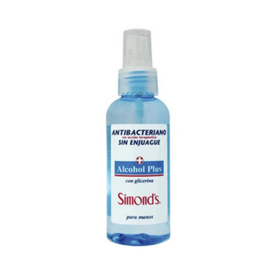 Imagen de SIMONDS ALCOHOL PLUS HIDRAT. GLICERINA ANTIBACTERIAL SPRAY S/ENJUEGUE 130ML