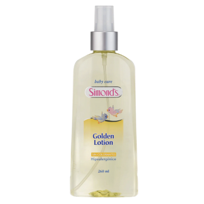 Imagen de SIMONDS BABY CARE GOLDEN LOTION S/COLORANTE HIPOALERGENICA COLONIA 260 ML