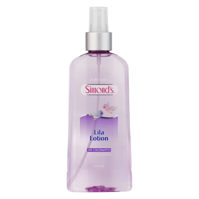 Imagen de SIMONDS BABY CARE LILA LOTION S/COLORANTE HIPOALERGENICA COLONIA 260 ML