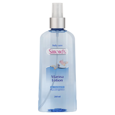 Imagen de SIMONDS BABY CARE MARINA LOTION S/COLORANTE HIPOALERGENICA COLONIA 260 ML