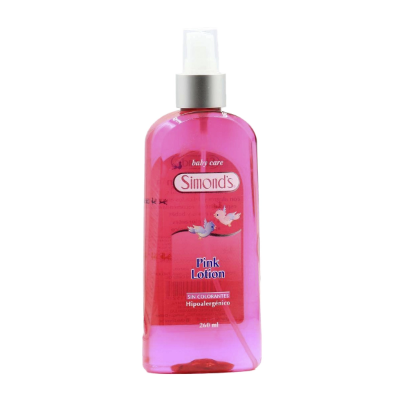 Imagen de SIMONDS BABY CARE PINK LOTION S/COLORANTE HIPOALERGENICA COLONIA 260 ML