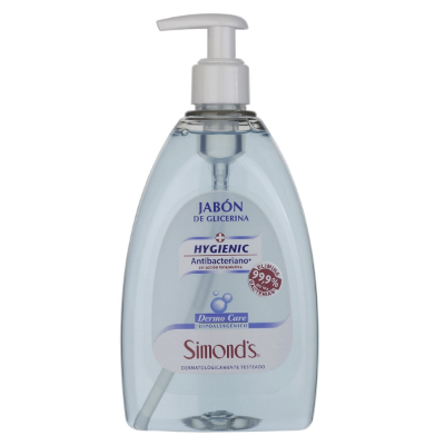 Imagen de SIMONDS DERMO CARE HYGIENIC HIPOALERGENICO JABON LIQUIDO 500 ML C/VALV.