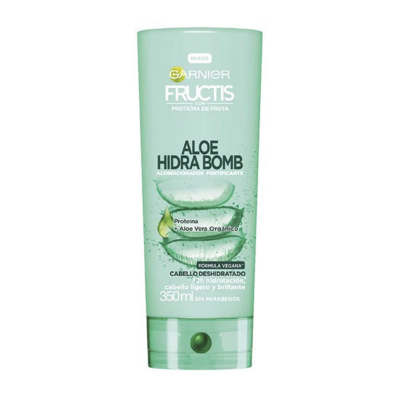 Imagen de Fructis aloe hidra bomb cabello deshhidratado formula vegana acondicionador x 350 ml