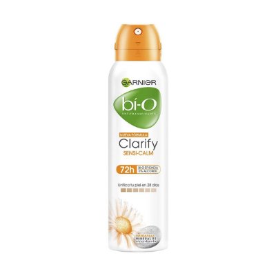 Imagen de GARNIER BI-O MUJER CLARIFY SENSI CALM DESODORANTE SPRAY 150 ML