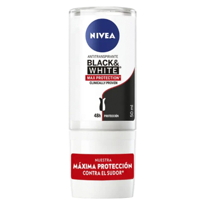 Imagen de NIVEA WOMEN BLACK & WHITE A/T 48H MAX PROTECTION STRONGEST DESODORANTE ROLL-ON 50 ML