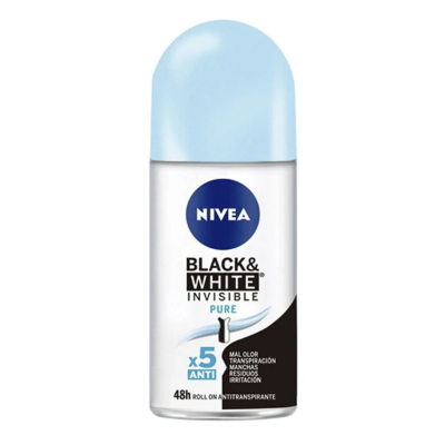 Imagen de NIVEA WOMEN INVISIBLE BLACK & WHITE GOLD DESODORANTE ROLL-ON 50 ML