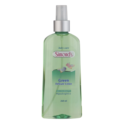 Imagen de SIMONDS BABY CARE GREEN LOTION S/COLORANTE HIPOALERGENICA COLONIA 260 ML