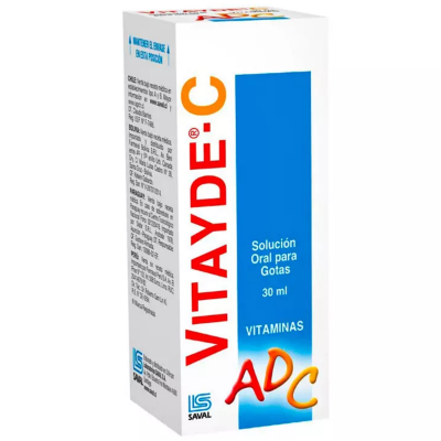 Imagen de VITAYDE-C SOLUCION ORAL GOTAS 30 ML (VITA+VITC+VITD)