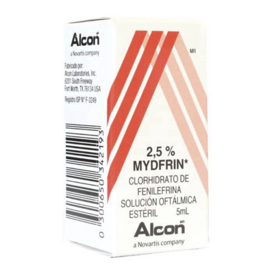 Imagen de MYDFRIN 2,5% SOLUCION OFTALMICA ESTERIL 5 ML (FENILEFRINA)