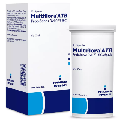 Imagen de MULTIFLORA ATB 10.000.000.000 U.F.C. 30 CAPSULAS (PROBIOTICOS)