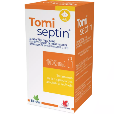 Imagen de TOMISEPTIN 750 MG/5ML JARABE 100 ML (EXTRACTO LIQUIDO DE TOMILLO)