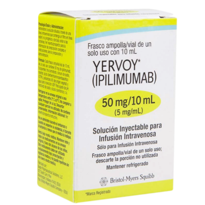 Imagen de YERVOY 50 MG SOL.INY X 1 FCO.AMP.