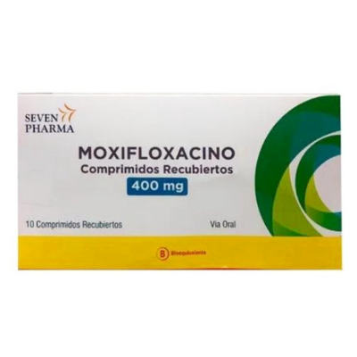 Imagen de MOXIFLOXACINO 400 MG X 10 COMP. REC.