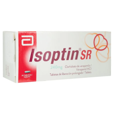 Imagen de ISOPTINA SR 240 MG X 20 COMP. REC. LP