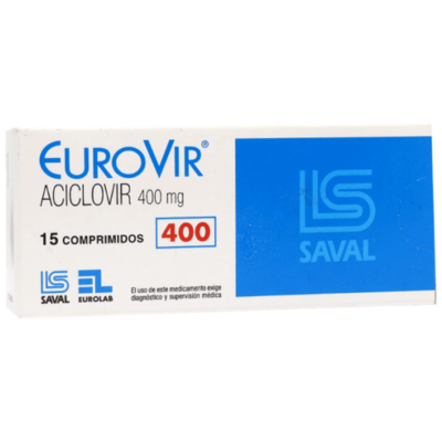 Imagen de EUROVIR 400 MG X 15 COMP.