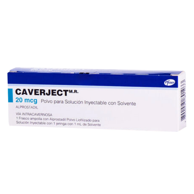 Imagen de CAVERJECT 20 MCG SOL. INY. C/ SOLVENTE X 1 FCO.AMP.