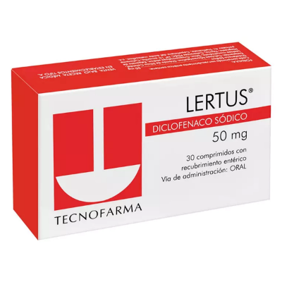 Imagen de LERTUS 50 MG X 30 COMP. REC.