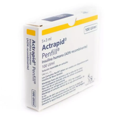 Imagen de INSUL. ACTRAPID HM PENFILL 3ML X 5 UNID.