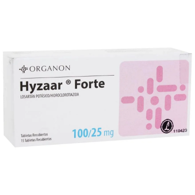 Imagen de HYZAAR FORTE 100/25MG CAJA 30 GRAGEAS