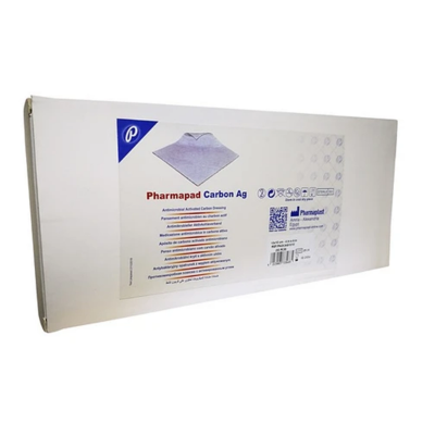 Imagen de PHARMAPAD CARBON 10CM X 10CM X 10 UNID.