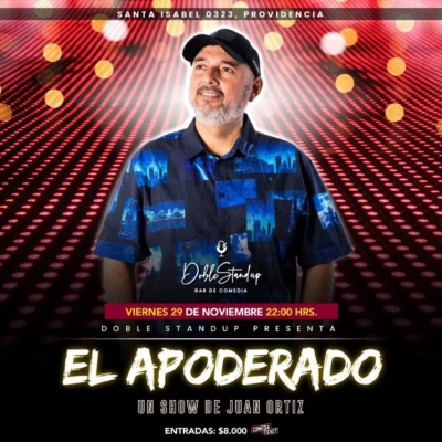 Imagen de Dron Juan Ortiz  presenta EL APODERADO en Doble Standup